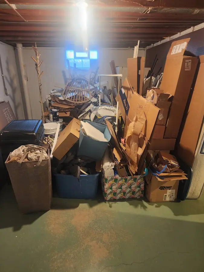 Roll-off dumpster container at job site for Construction Dumpster Rental in Westchester